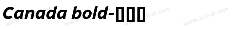 Canada bold字体转换 Canada bold字体转换